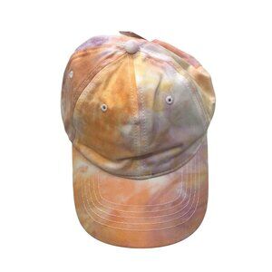 Time And Tru Womens One Size Baseball Cap Tie-Dye Adjustable Orange Purple New